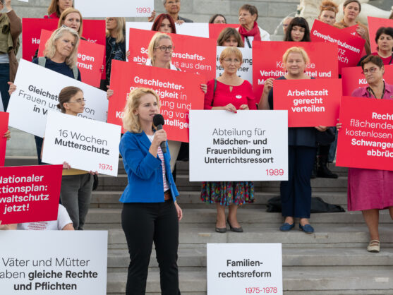 Bild: Fortschrittliche Frauenpolitik gibt es nur mit der Sozialdemokratie.