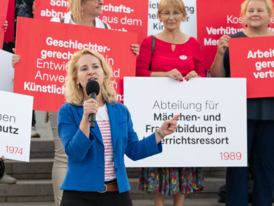 Bild: Fortschrittliche Frauenpolitik gibt es nur mit der Sozialdemokratie.