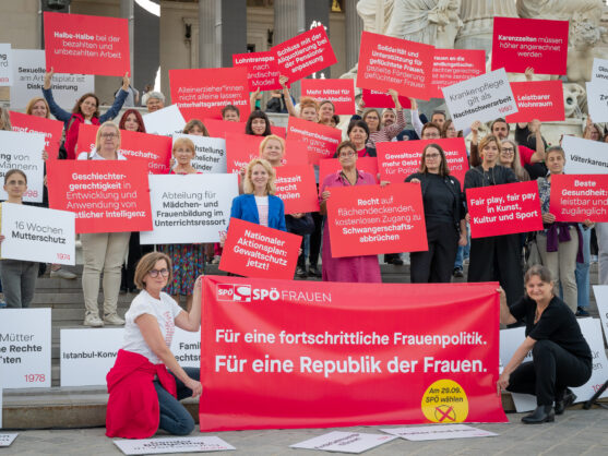 Bild: Fortschrittliche Frauenpolitik gibt es nur mit der Sozialdemokratie.