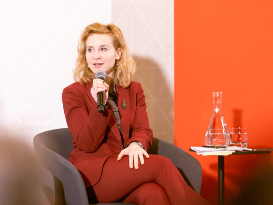 Eva-Maria Holzleitner bei 30 Jahre Weltfrauenkonferenz