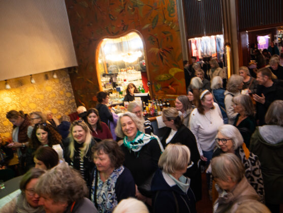 Filmabend der SPÖ-Frauen: Publikum im Foyer